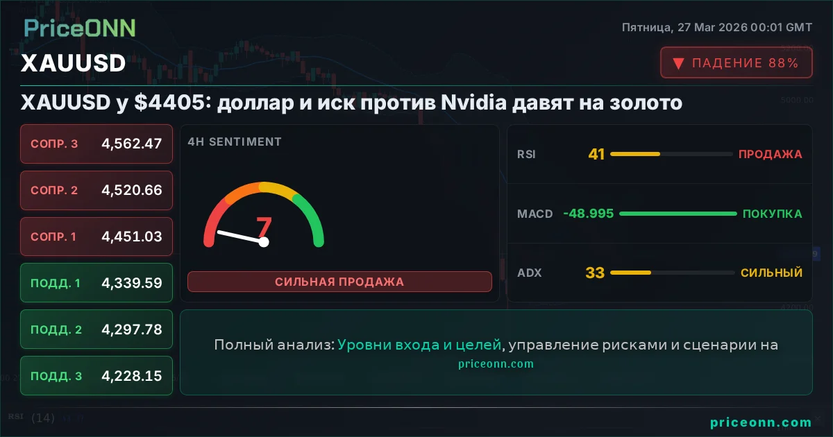 XAUUSD Технический Анализ | PriceONN