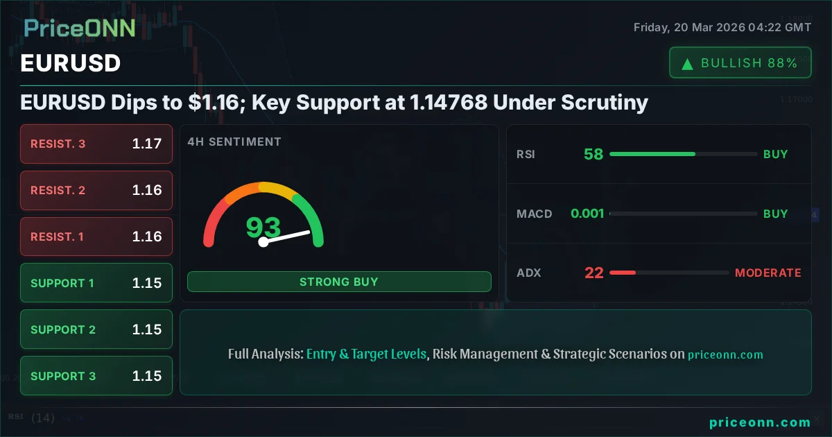 EURUSD Technical Analysis | PriceONN