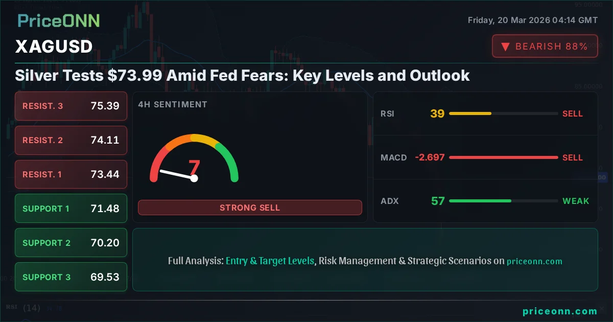 XAGUSD Technical Analysis | PriceONN