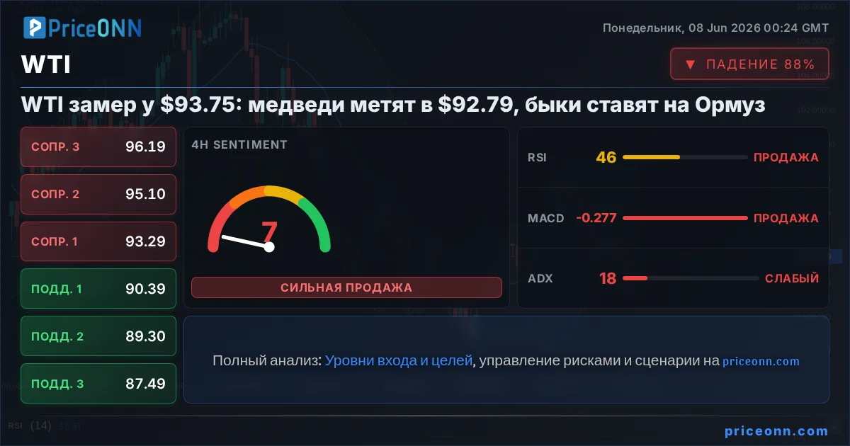 WTI Технический Анализ | PriceONN