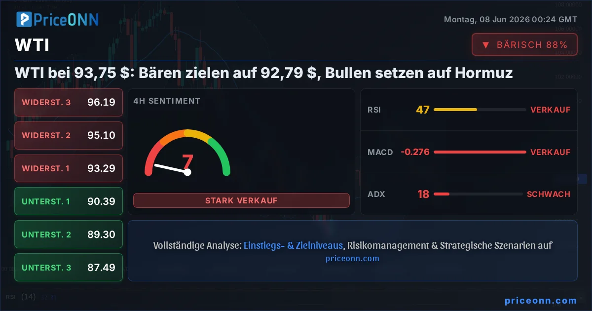 WTI Technische Analyse | PriceONN
