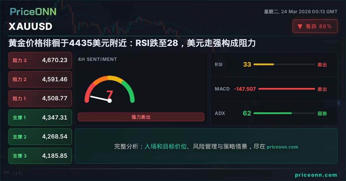 XAUUSD 技术分析 | PriceONN