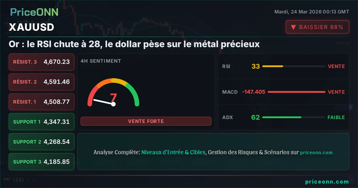 XAUUSD Analyse Technique | PriceONN