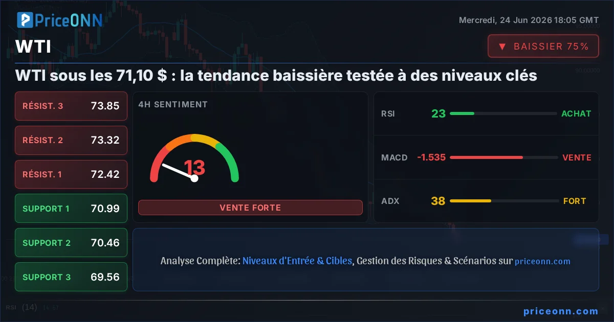 WTI Analyse Technique | PriceONN