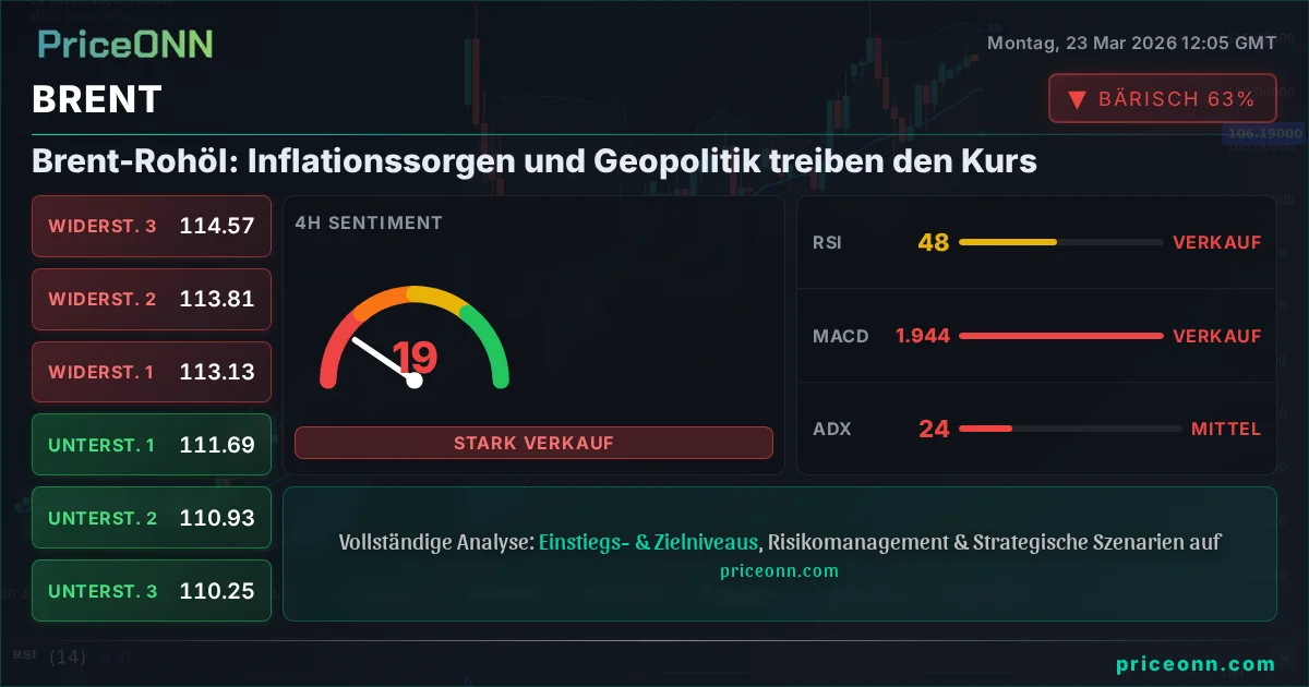 BRENT Technische Analyse | PriceONN