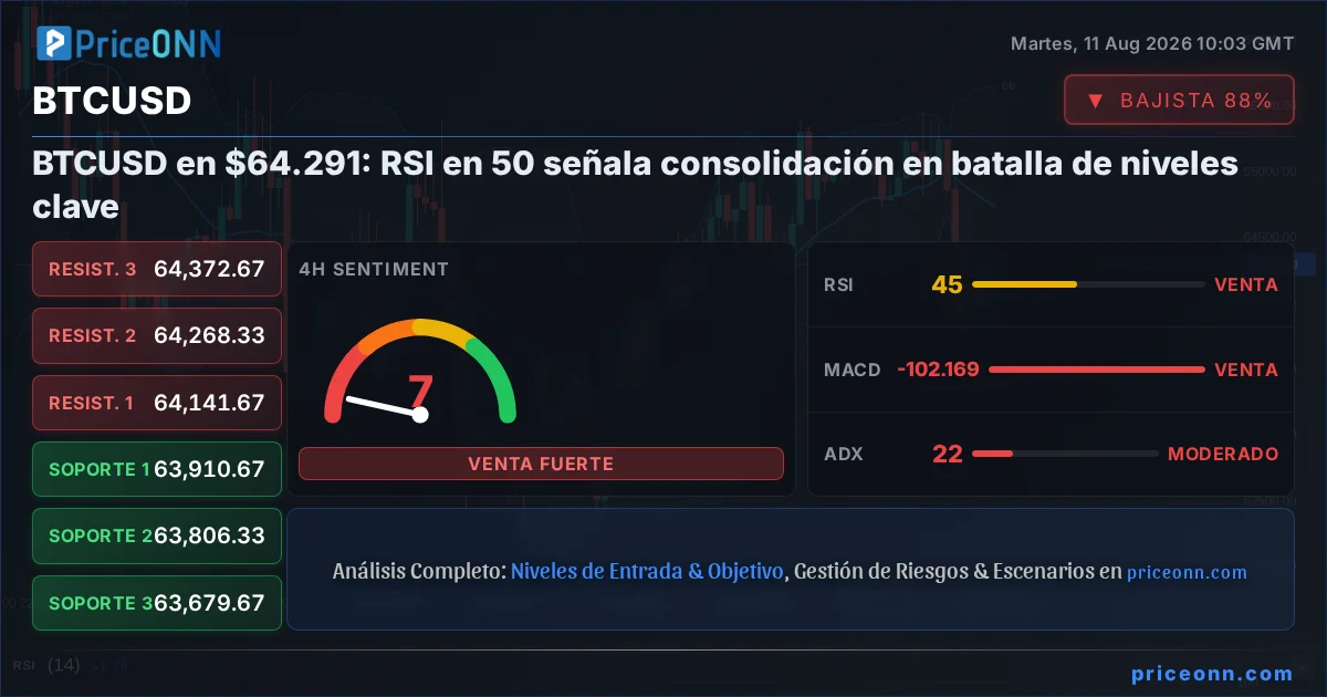 BTCUSD Análisis Técnico | PriceONN