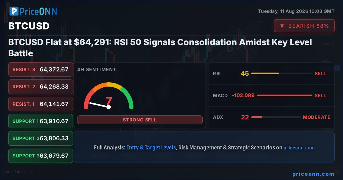 BTCUSD Technical Analysis | PriceONN