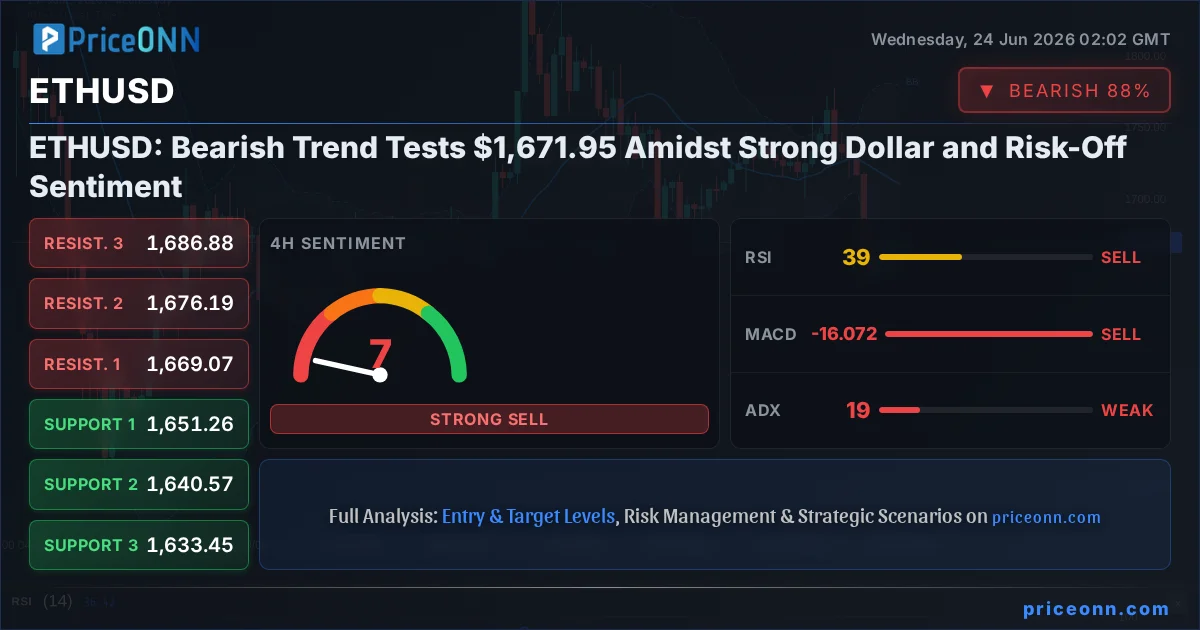 ETHUSD Technical Analysis | PriceONN