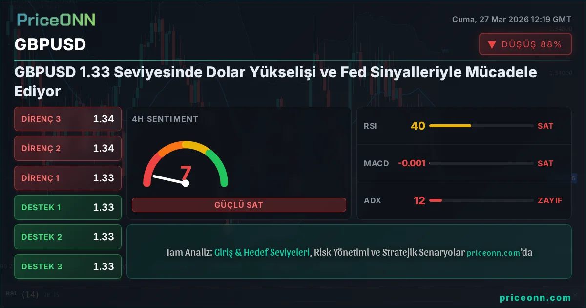 GBPUSD Teknik Analiz | PriceONN
