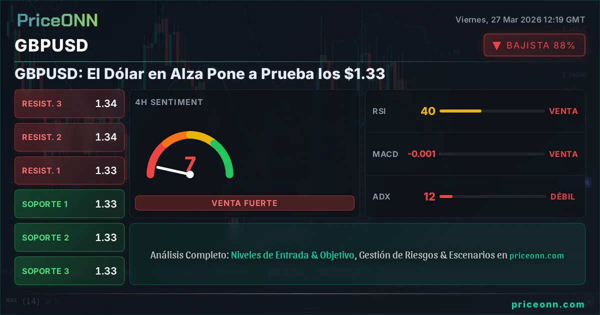GBPUSD Análisis Técnico | PriceONN