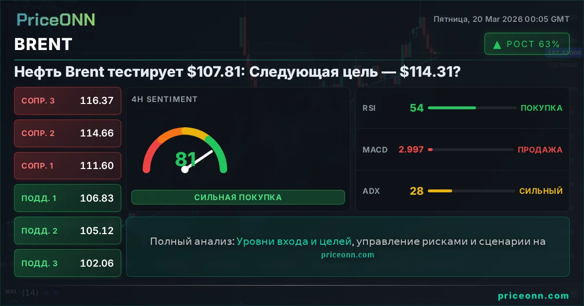 BRENT Технический Анализ | PriceONN
