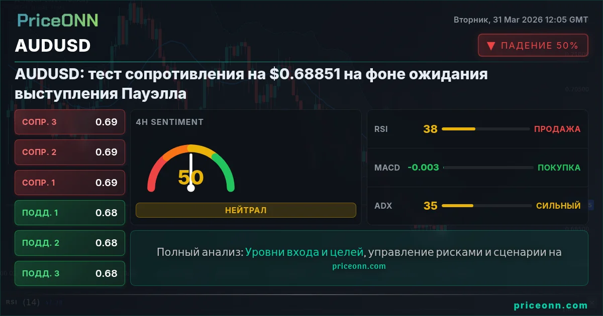 AUDUSD Технический Анализ | PriceONN