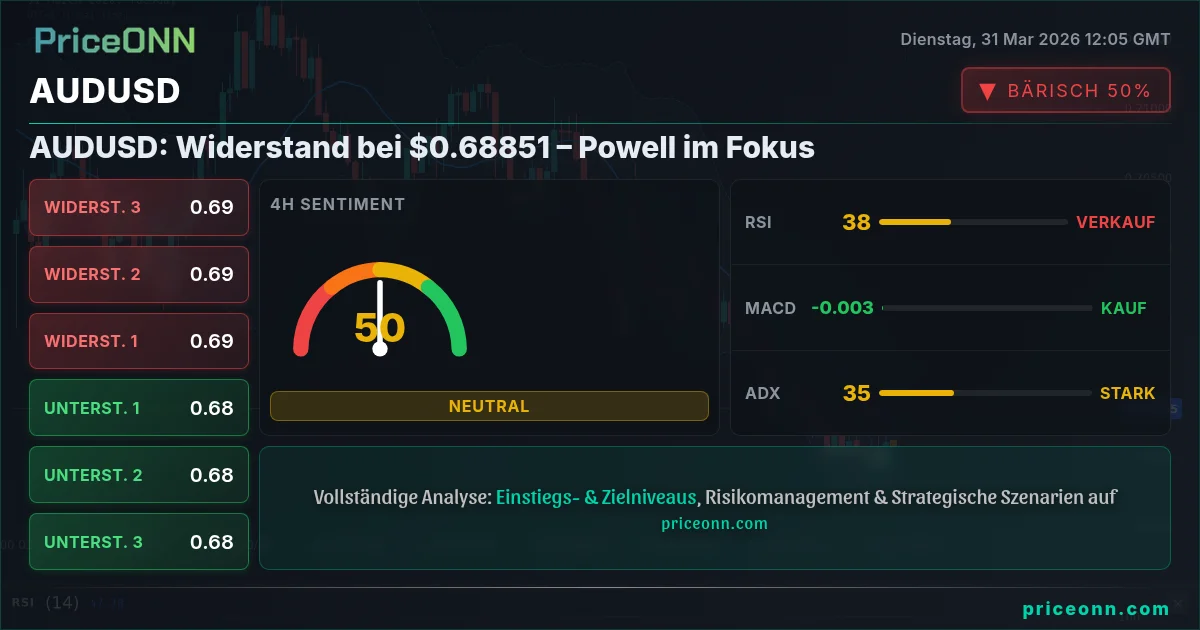 AUDUSD Technische Analyse | PriceONN