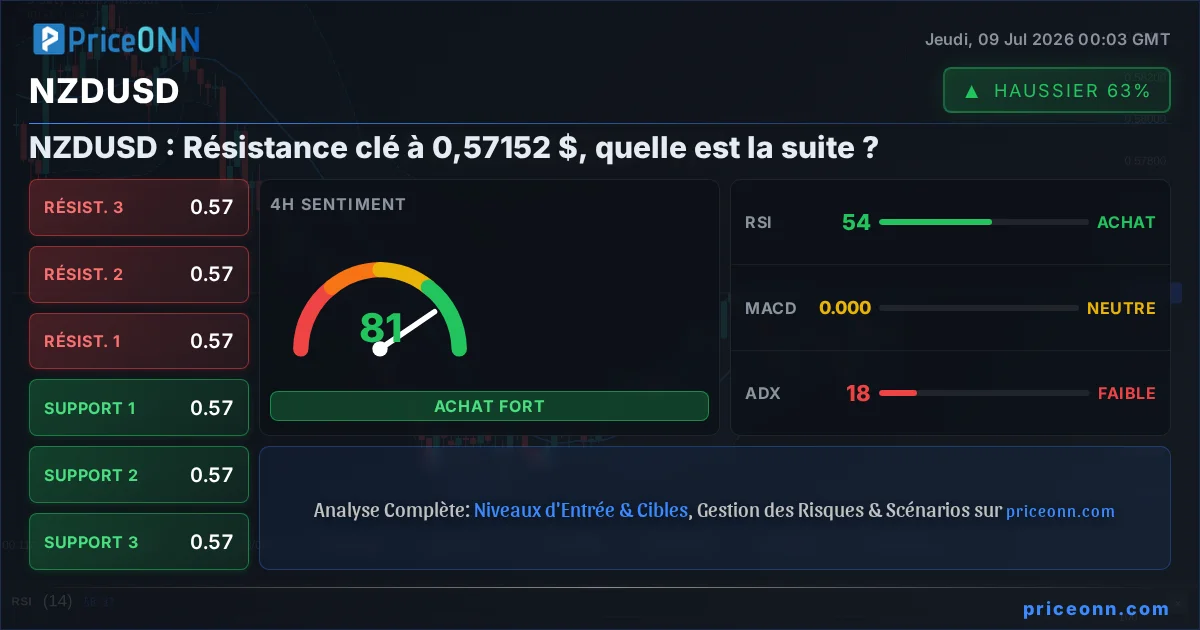 NZDUSD Analyse Technique | PriceONN