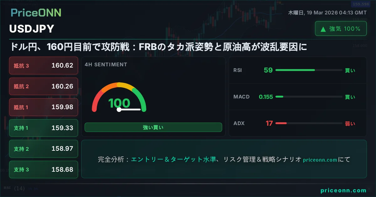 USDJPY テクニカル分析 | PriceONN
