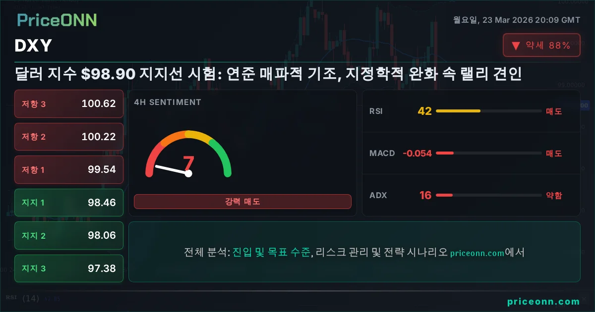 DXY 기술적 분석 | PriceONN