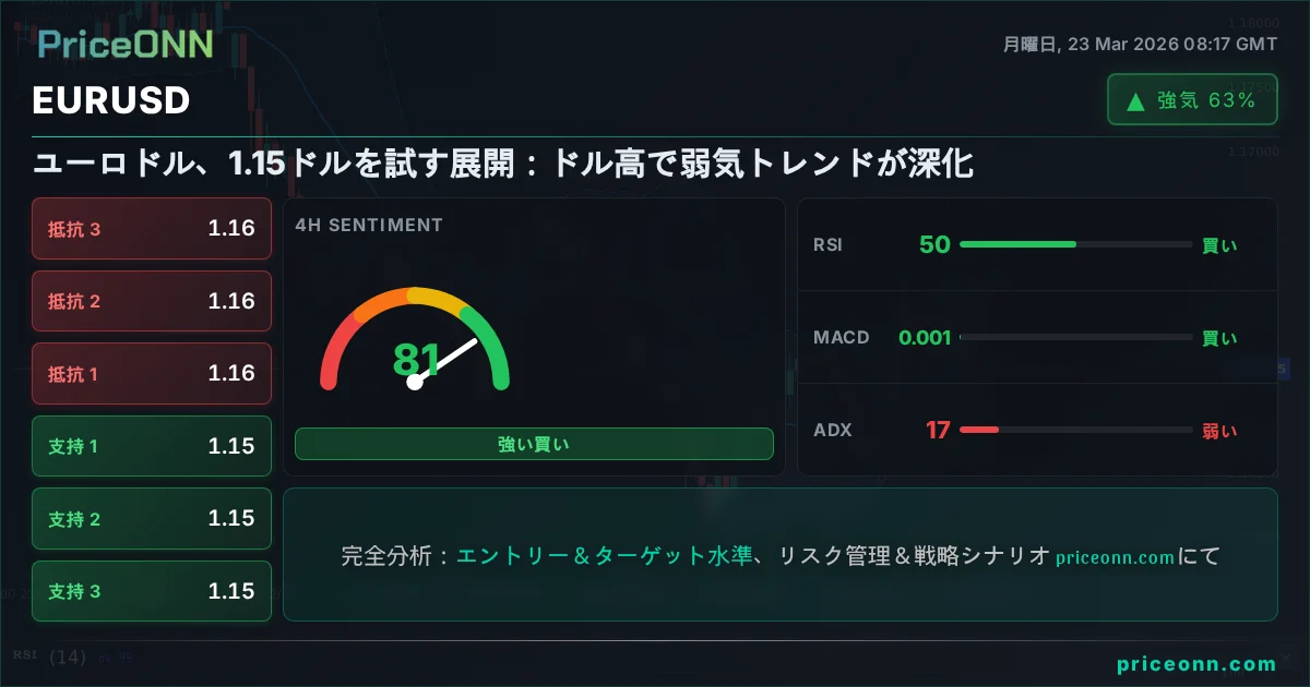 EURUSD テクニカル分析 | PriceONN