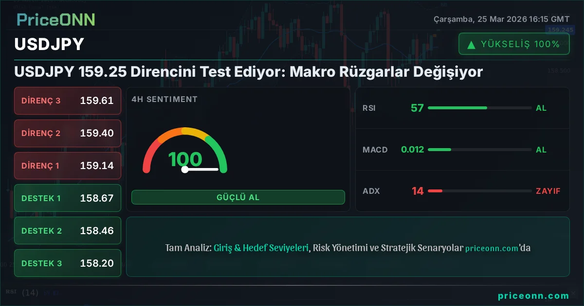 USDJPY Teknik Analiz | PriceONN