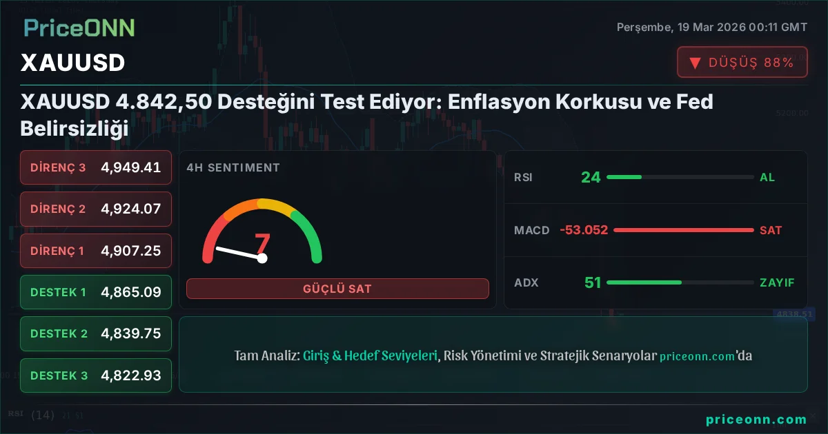 XAUUSD Teknik Analiz | PriceONN