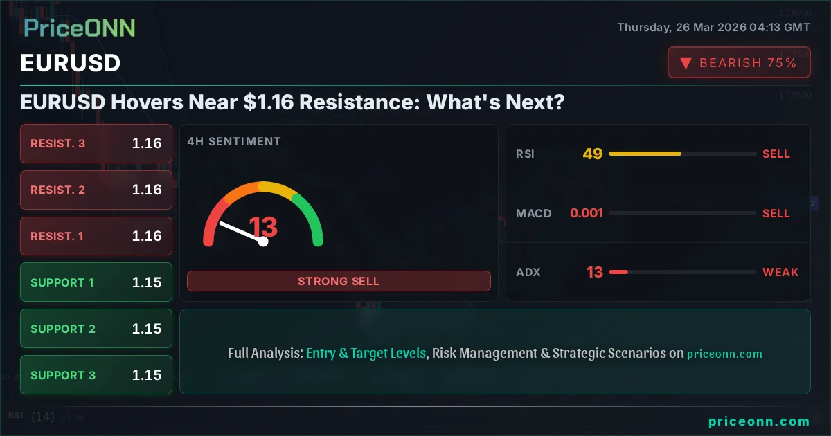EURUSD Technical Analysis | PriceONN