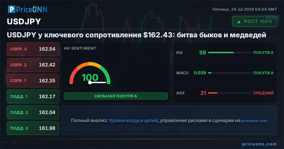 USDJPY Технический Анализ | PriceONN