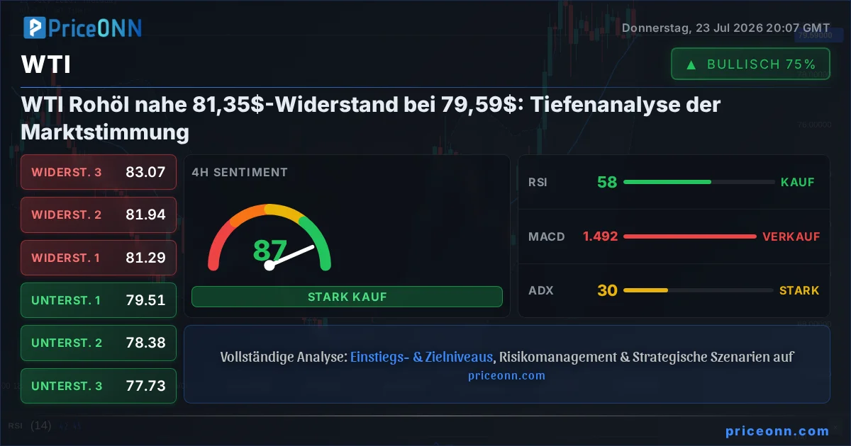 WTI Technische Analyse | PriceONN