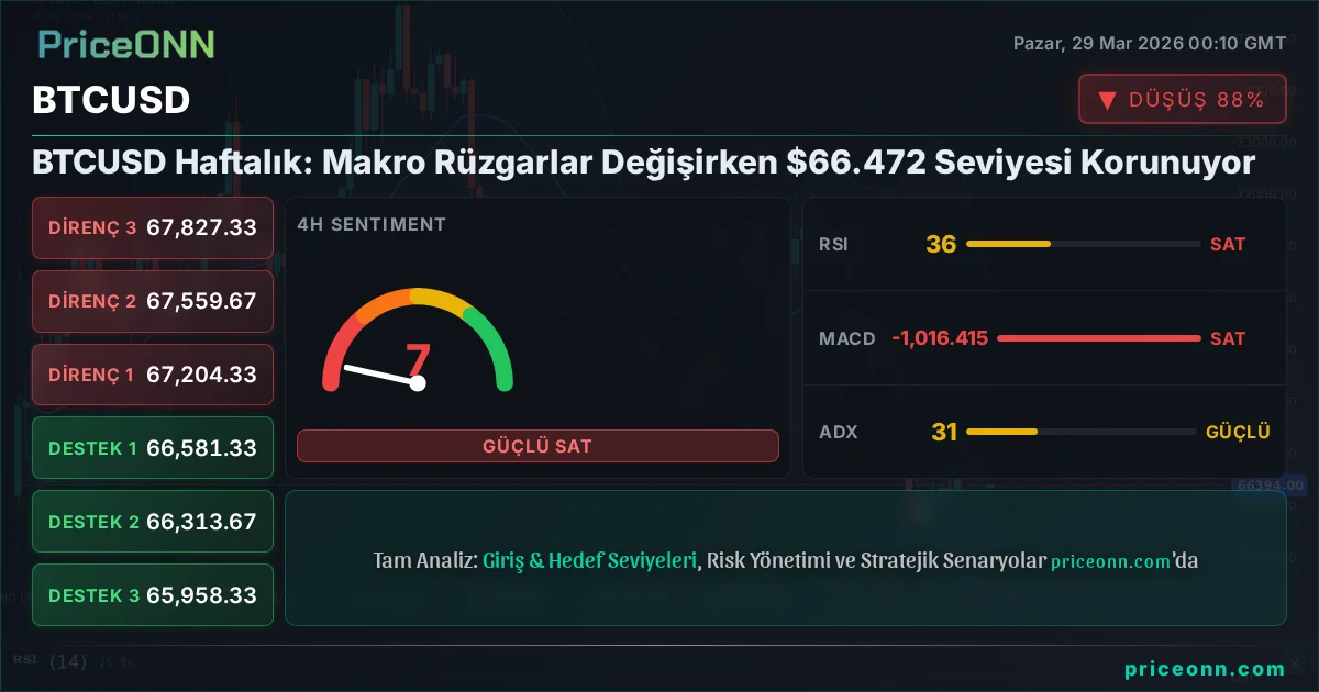 BTCUSD Teknik Analiz | PriceONN