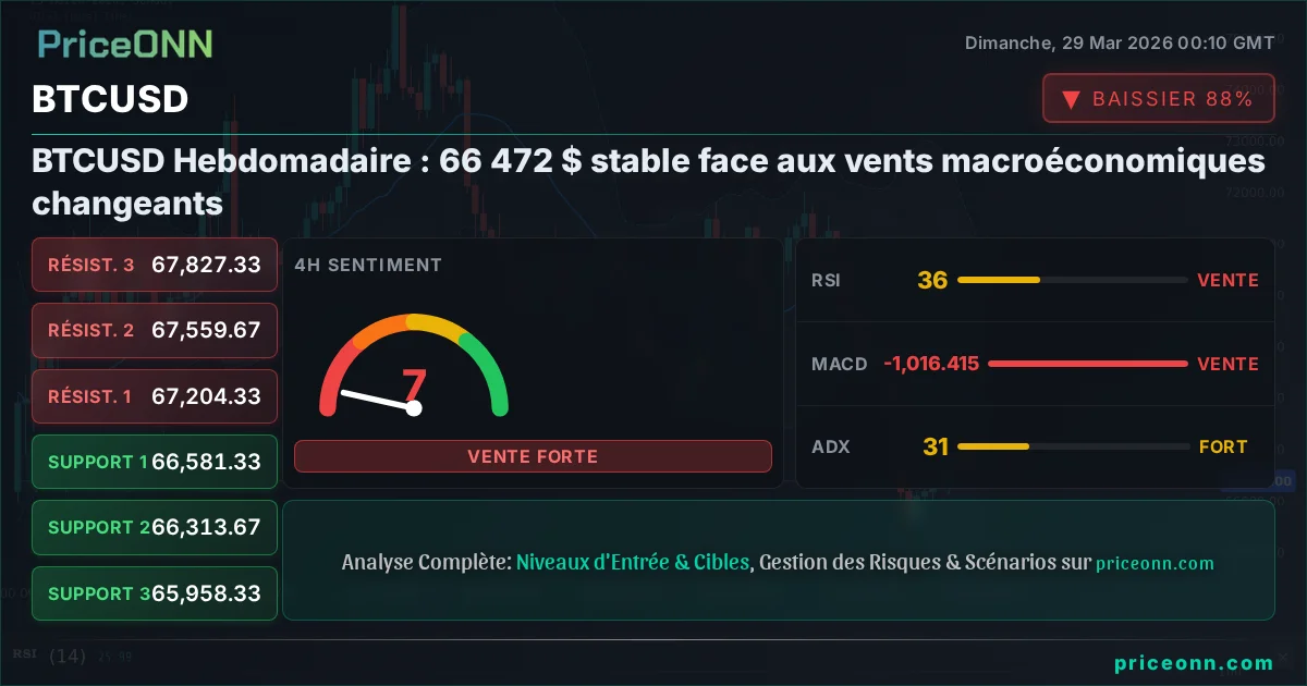 BTCUSD Analyse Technique | PriceONN