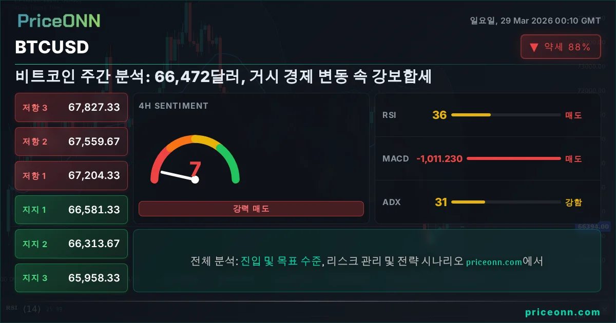 BTCUSD 기술적 분석 | PriceONN