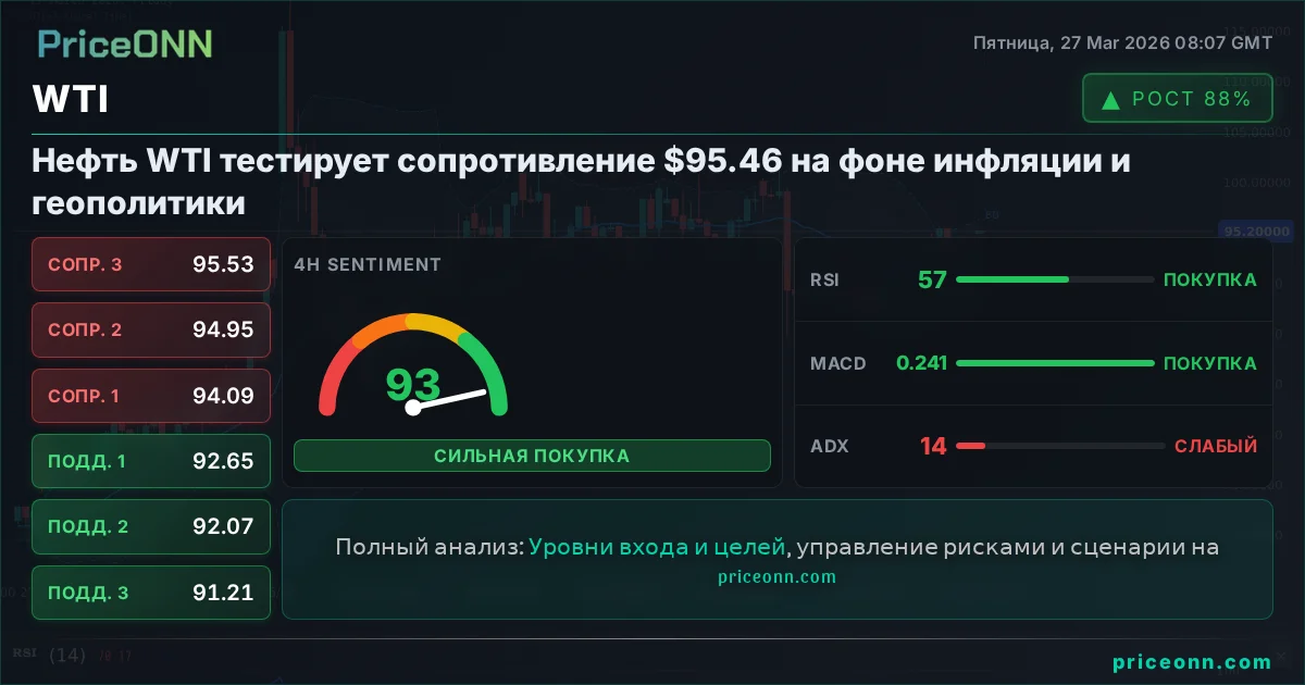 WTI Технический Анализ | PriceONN