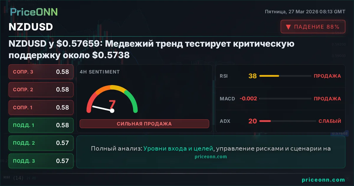 NZDUSD Технический Анализ | PriceONN
