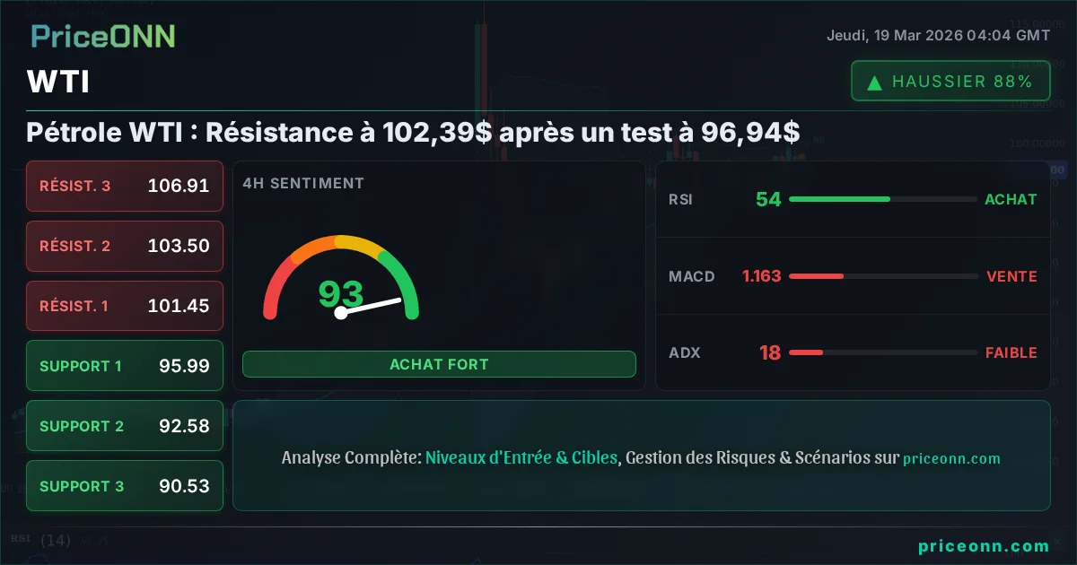 WTI Analyse Technique | PriceONN