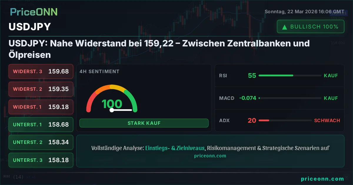 USDJPY Technische Analyse | PriceONN