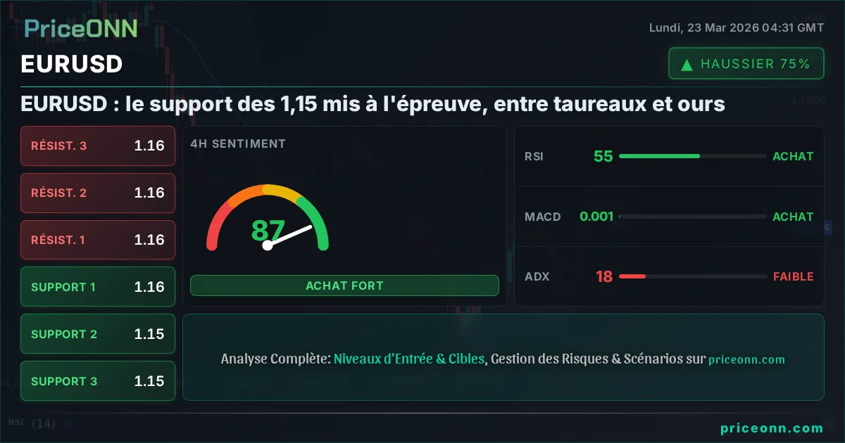 EURUSD Analyse Technique | PriceONN