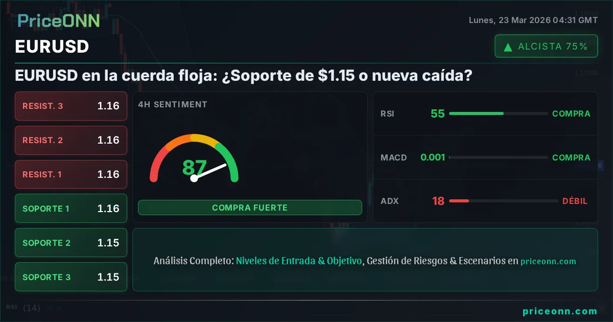 EURUSD Análisis Técnico | PriceONN
