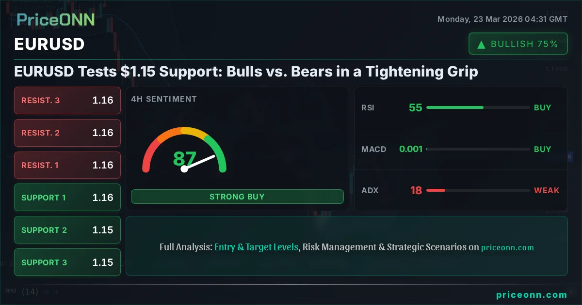 EURUSD Technical Analysis | PriceONN