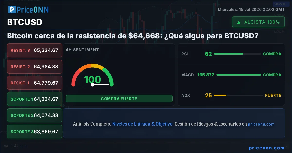 BTCUSD Análisis Técnico | PriceONN
