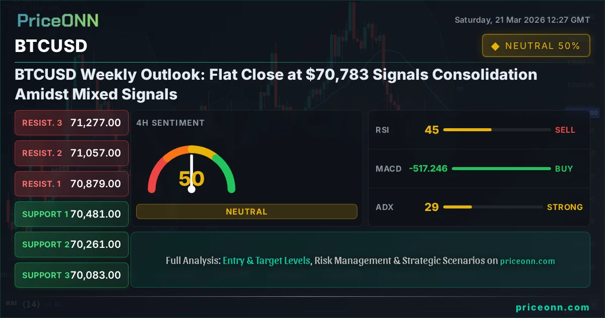 BTCUSD Technical Analysis | PriceONN