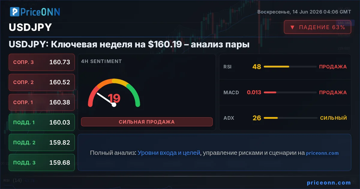 USDJPY Технический Анализ | PriceONN