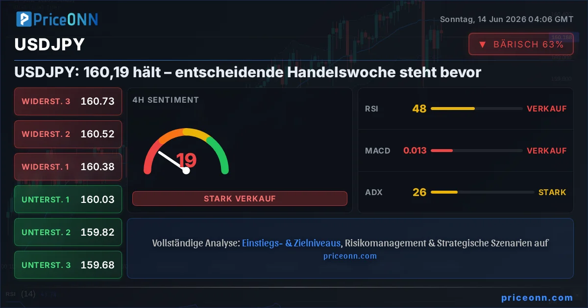 USDJPY Technische Analyse | PriceONN