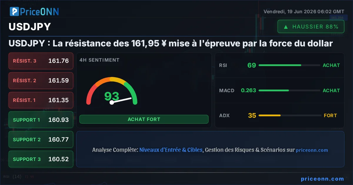 USDJPY Analyse Technique | PriceONN
