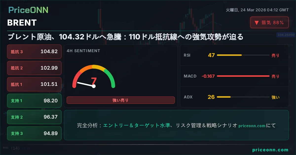 BRENT テクニカル分析 | PriceONN