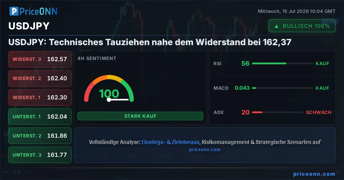USDJPY Technische Analyse | PriceONN