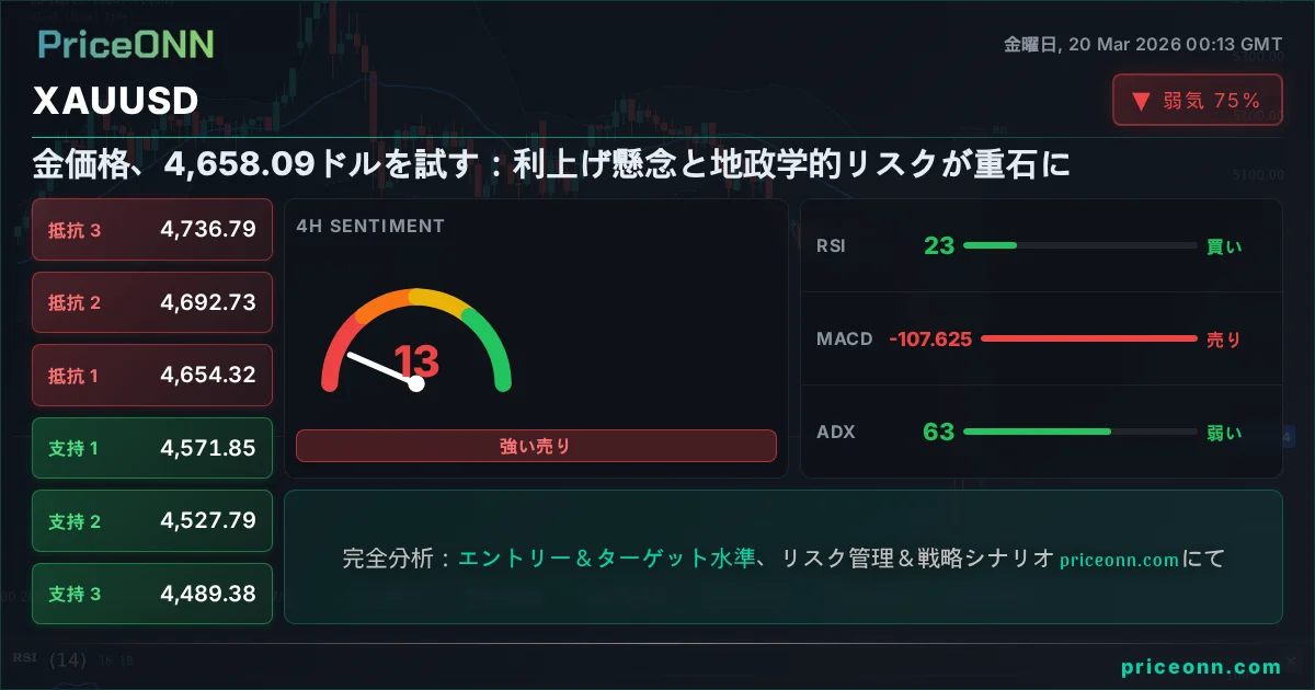 XAUUSD テクニカル分析 | PriceONN