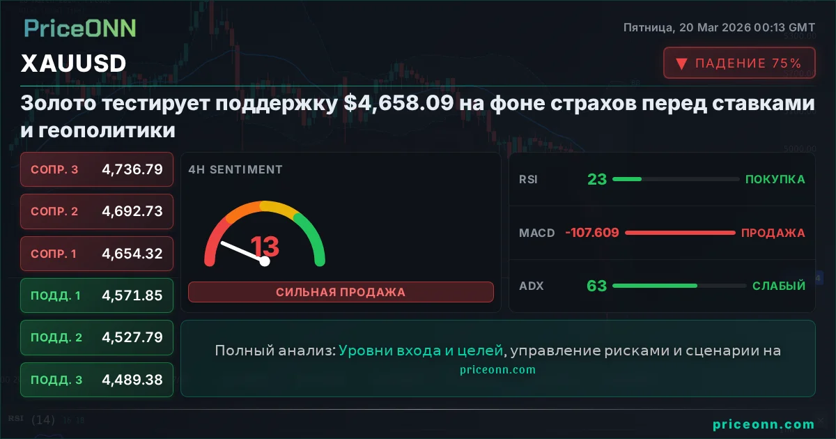 XAUUSD Технический Анализ | PriceONN