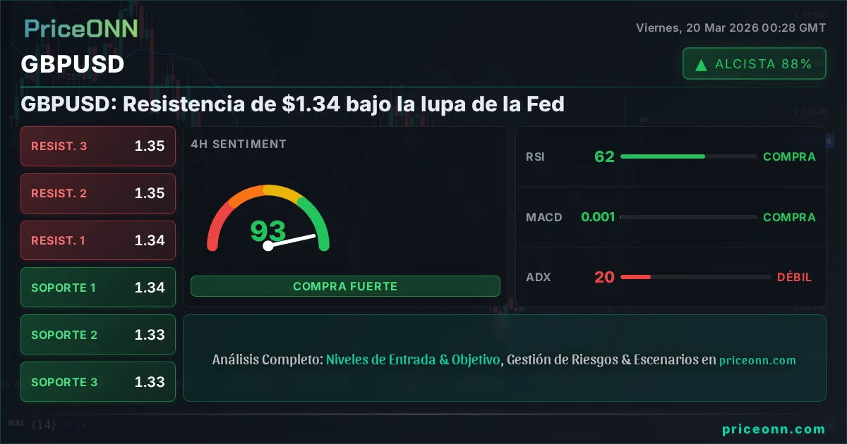GBPUSD Análisis Técnico | PriceONN