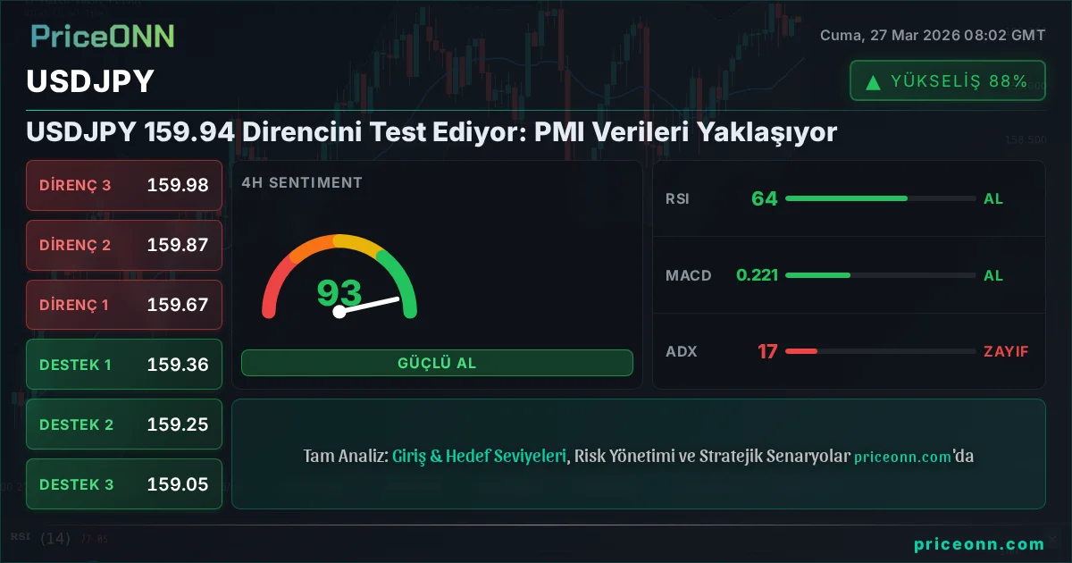 USDJPY Teknik Analiz | PriceONN