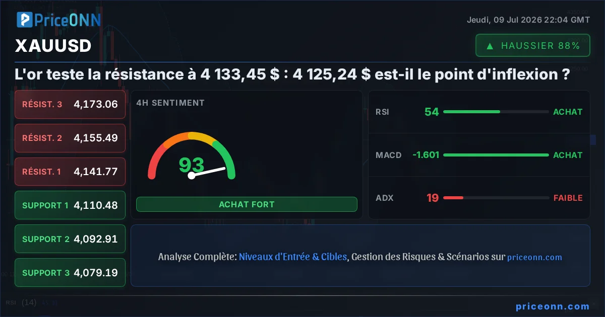 XAUUSD Analyse Technique | PriceONN