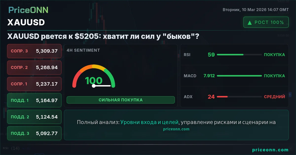 XAUUSD Insight Card