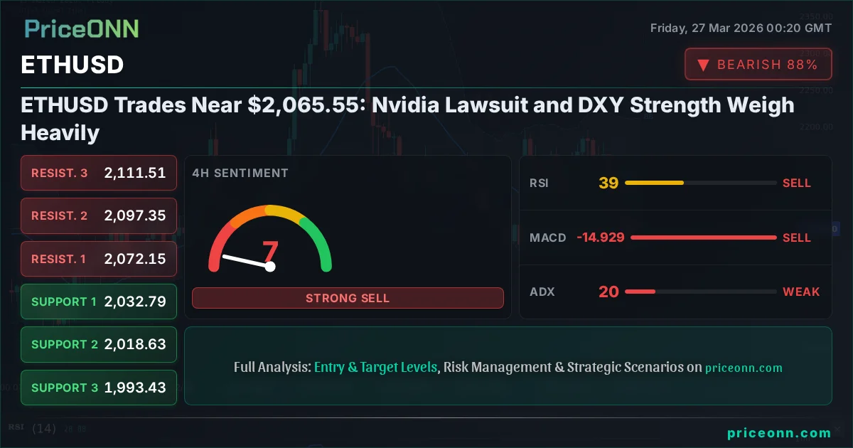 ETHUSD Technical Analysis | PriceONN